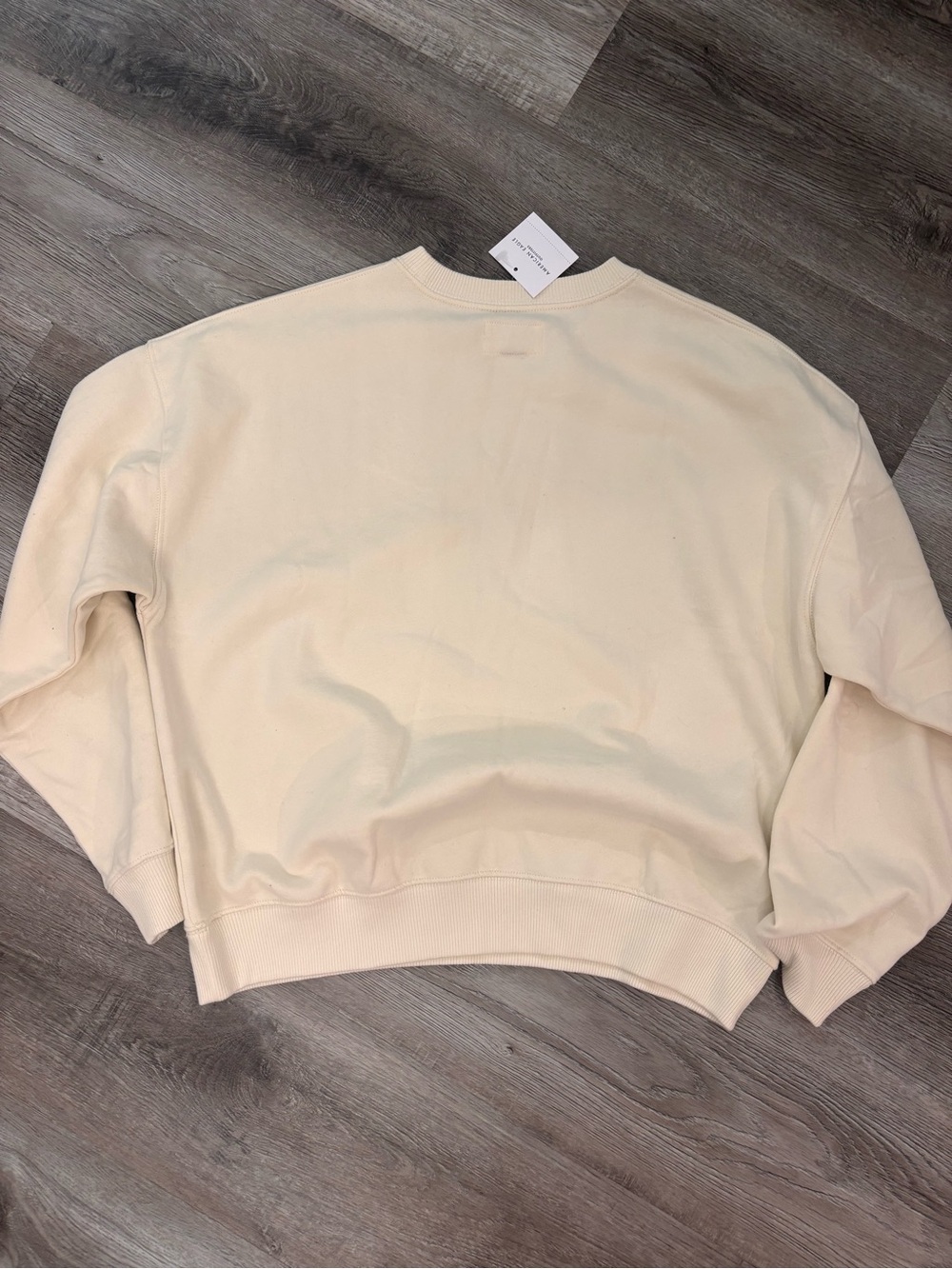 American Eagle Après Ski Graphic Sweatshirt Cream Size Small NWT - Picture 7 of 7